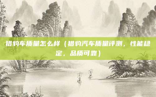 猎豹车质量怎么样（猎豹汽车质量评测，性能稳定，品质可靠）
