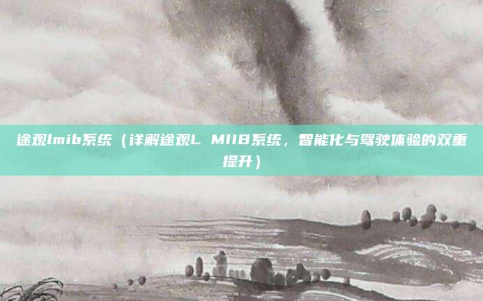 途观lmib系统(详解途观L MIIB系统,智能化与驾驶体验的双重提升)