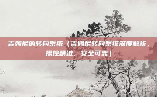 吉姆尼的转向系统（吉姆尼转向系统深度解析，操控精准，安全可靠）