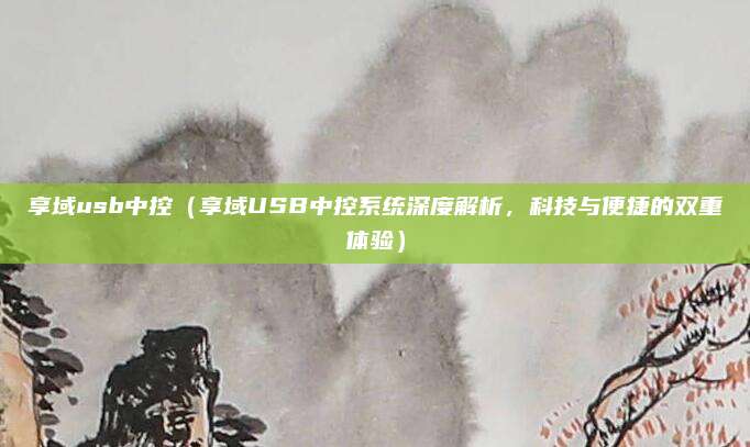 享域usb中控（享域USB中控系统深度解析，科技与便捷的双重体验）