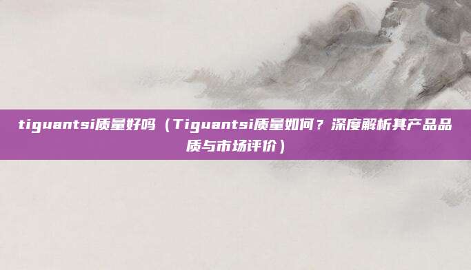 tiguantsi质量好吗（Tiguantsi质量如何？深度解析其产品品质与市场评价）