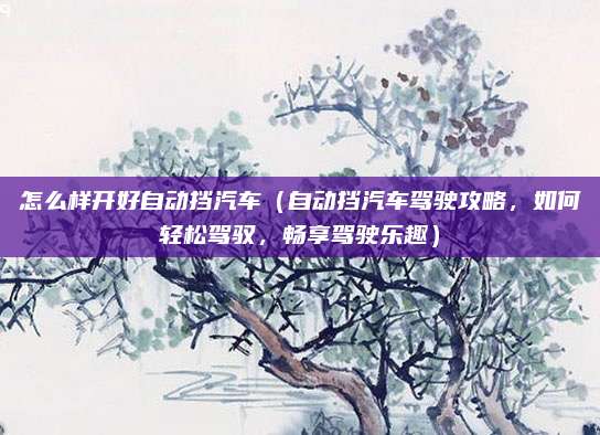 怎么样开好自动挡汽车（自动挡汽车驾驶攻略，如何轻松驾驭，畅享驾驶乐趣）