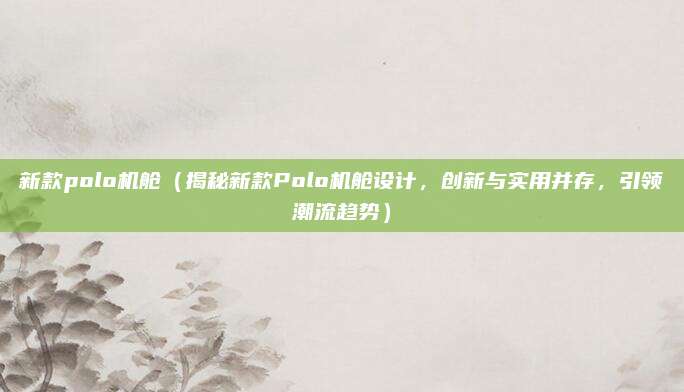 新款polo机舱（揭秘新款Polo机舱设计，创新与实用并存，引领潮流趋势）