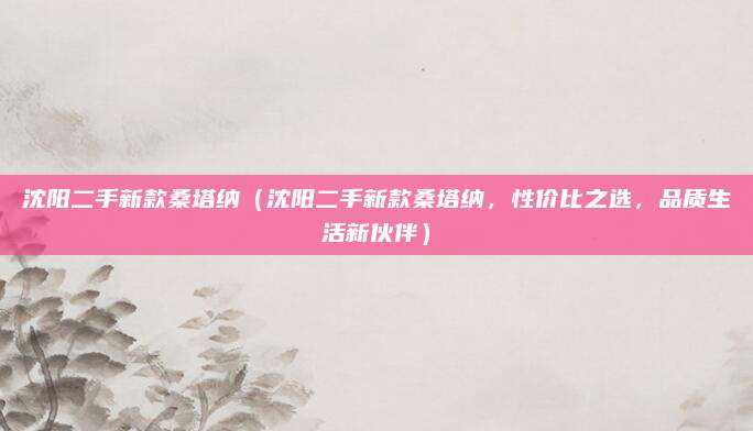 沈阳二手新款桑塔纳(沈阳二手新款桑塔纳,性价比之选,品质生活新伙伴)