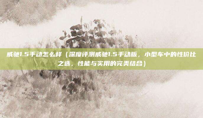 威驰1.5手动怎么样(深度评测威驰1.5手动版,小型车中的性价比之选,性能与实用的完美结合)