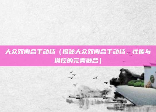 大众双离合手动挡（揭秘大众双离合手动挡，性能与操控的完美融合）