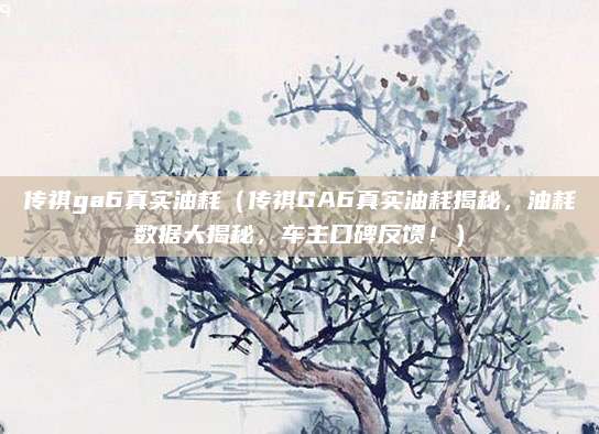 传祺ga6真实油耗(传祺GA6真实油耗揭秘,油耗数据大揭秘,车主口碑反馈!)
