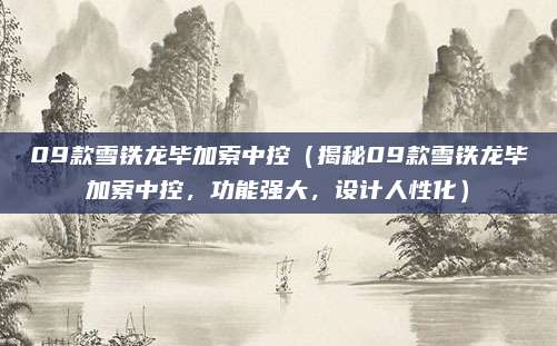 09款雪铁龙毕加索中控(揭秘09款雪铁龙毕加索中控,功能强大,设计人性化)