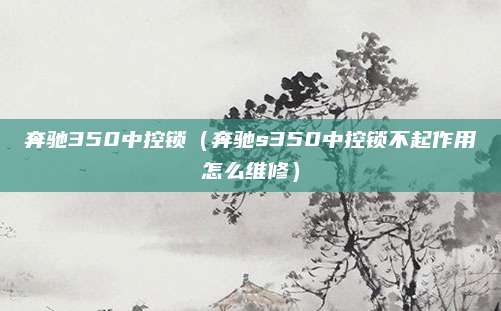 奔驰350中控锁(奔驰s350中控锁不起作用怎么维修)