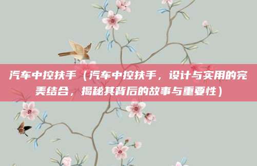汽车中控扶手（汽车中控扶手，设计与实用的完美结合，揭秘其背后的故事与重要性）