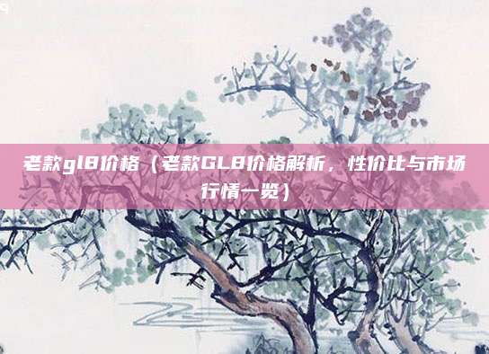 老款gl8价格（老款GL8价格解析，性价比与市场行情一览）