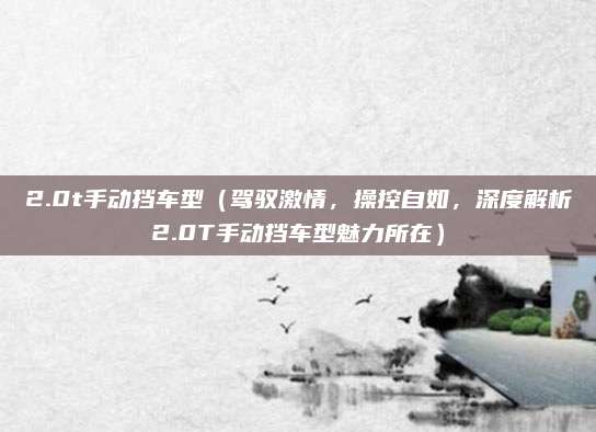 2.0t手动挡车型（驾驭激情，操控自如，深度解析2.0T手动挡车型魅力所在）
