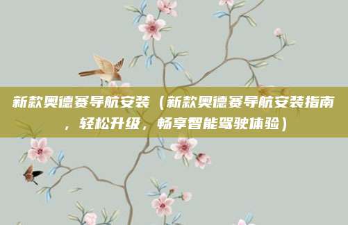 新款奥德赛导航安装(新款奥德赛导航安装指南,轻松升级,畅享智能驾驶体验)