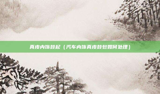 真皮内饰鼓起(汽车内饰真皮鼓包如何处理)