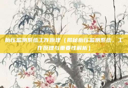 胎压监测系统工作原理(揭秘胎压监测系统,工作原理与重要性解析)