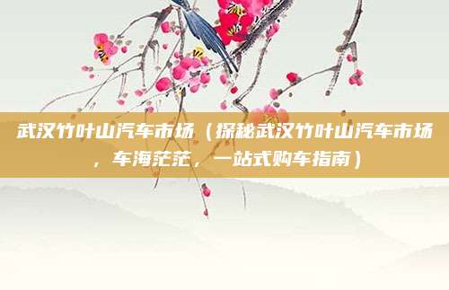 武汉竹叶山汽车市场(探秘武汉竹叶山汽车市场,车海茫茫,一站式购车指南)