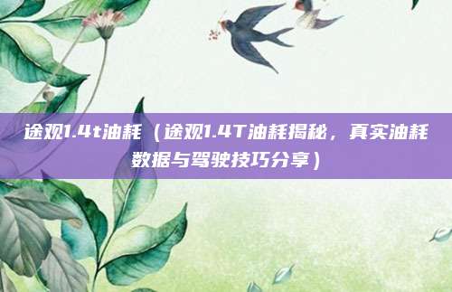 途观1.4t油耗(途观1.4T油耗揭秘,真实油耗数据与驾驶技巧分享)