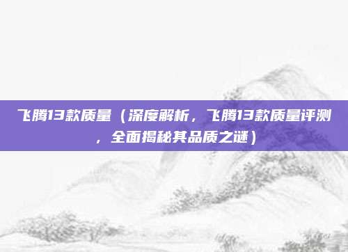 飞腾13款质量(深度解析,飞腾13款质量评测,全面揭秘其品质之谜)