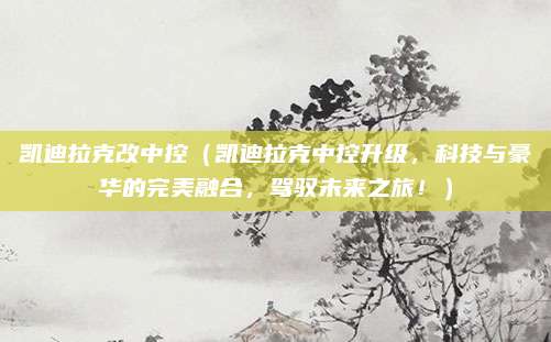 凯迪拉克改中控(凯迪拉克中控升级,科技与豪华的完美融合,驾驭未来之旅!)