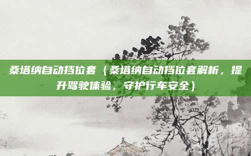桑塔纳自动挡位套(桑塔纳自动挡位套解析,提升驾驶体验,守护行车安全)
