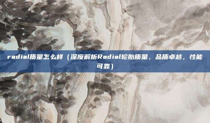 radial质量怎么样(深度解析Radial轮胎质量,品质卓越,性能可靠)