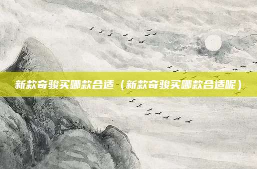 新款奇骏买哪款合适(新款奇骏买哪款合适呢)