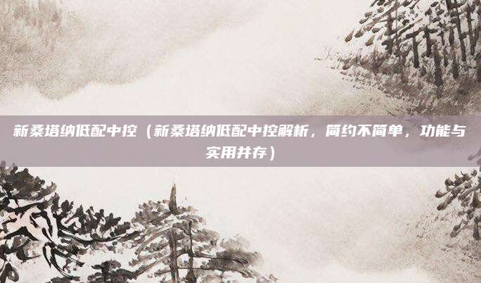 新桑塔纳低配中控（新桑塔纳低配中控解析，简约不简单，功能与实用并存）
