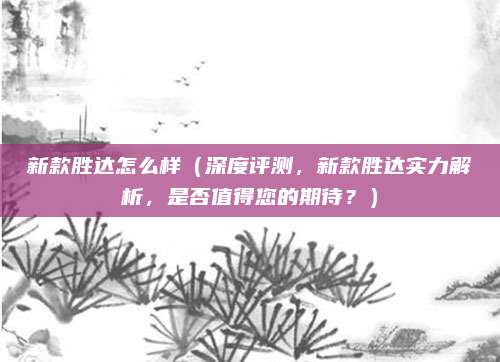 新款胜达怎么样(深度评测,新款胜达实力解析,是否值得您的期待?)