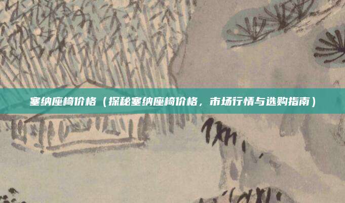 塞纳座椅价格(探秘塞纳座椅价格,市场行情与选购指南)