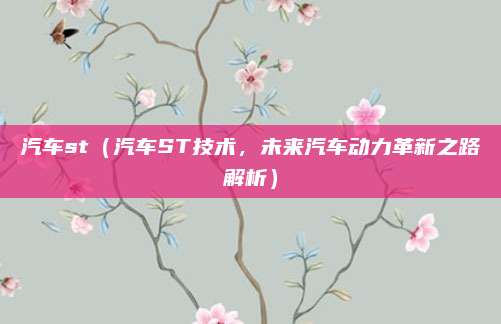 汽车st(汽车ST技术,未来汽车动力革新之路解析)