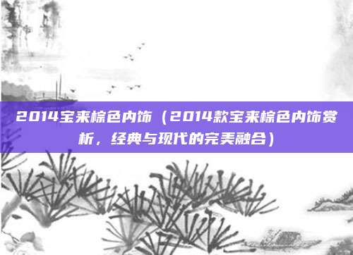 2014宝来棕色内饰（2014款宝来棕色内饰赏析，经典与现代的完美融合）