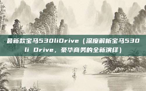 最新款宝马530liDrive(深度解析宝马530li Drive,豪华商务的全新演绎)