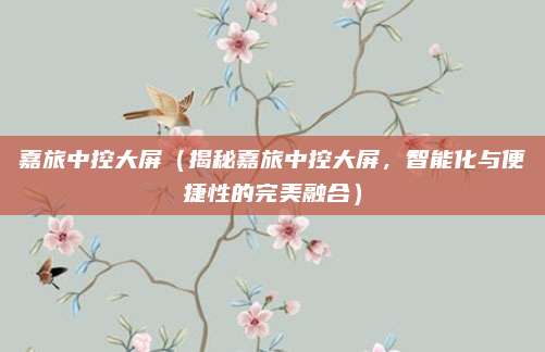 嘉旅中控大屏(揭秘嘉旅中控大屏,智能化与便捷性的完美融合)