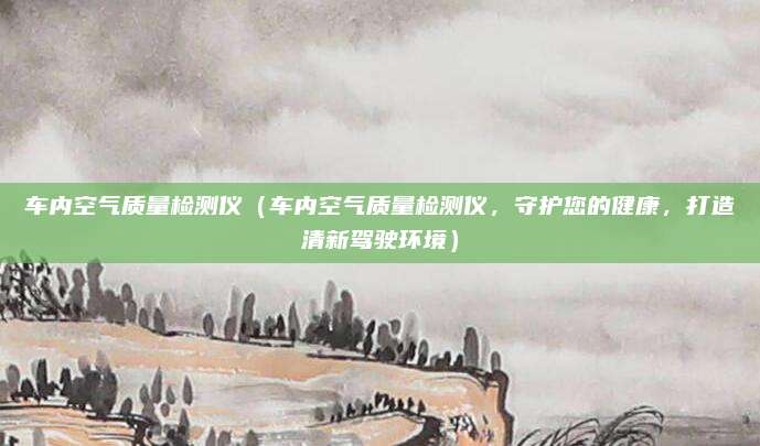 车内空气质量检测仪（车内空气质量检测仪，守护您的健康，打造清新驾驶环境）