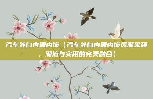 汽车外白内黑内饰(汽车外白内黑内饰风潮来袭,潮流与实用的完美融合)