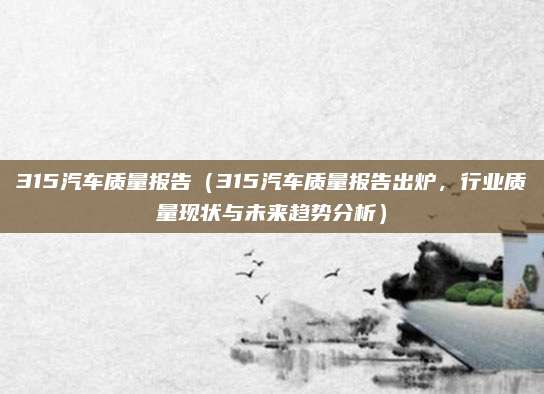 315汽车质量报告（315汽车质量报告出炉，行业质量现状与未来趋势分析）