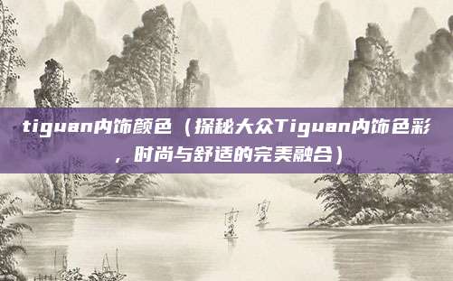 tiguan内饰颜色(探秘大众Tiguan内饰色彩,时尚与舒适的完美融合)