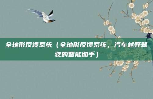 全地形反馈系统（全地形反馈系统，汽车越野驾驶的智能助手）