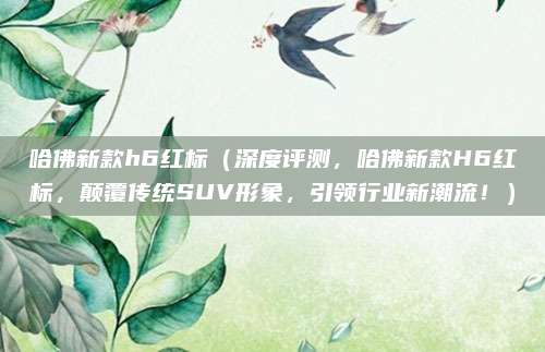 哈佛新款h6红标（深度评测，哈佛新款H6红标，颠覆传统SUV形象，引领行业新潮流！）