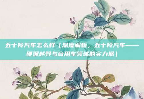 五十铃汽车怎么样(深度解析,五十铃汽车——硬派越野与商用车领域的实力派)