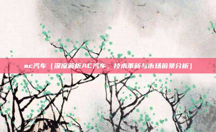 ac汽车（深度解析AC汽车，技术革新与市场前景分析）