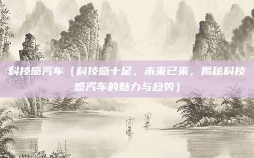 科技感汽车（科技感十足，未来已来，揭秘科技感汽车的魅力与趋势）