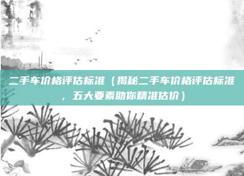 二手车价格评估标准（揭秘二手车价格评估标准，五大要素助你精准估价）