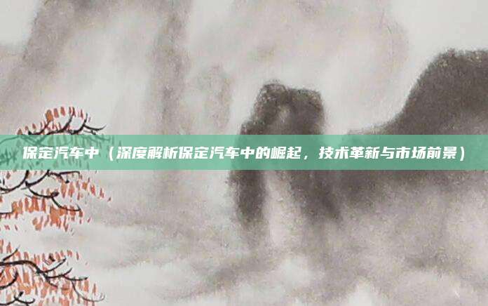 保定汽车中(深度解析保定汽车中的崛起,技术革新与市场前景)