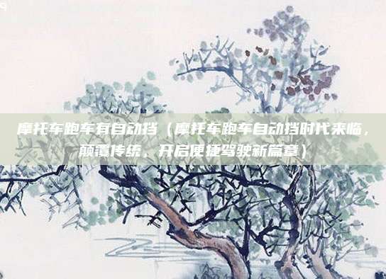 摩托车跑车有自动挡（摩托车跑车自动挡时代来临，颠覆传统，开启便捷驾驶新篇章）