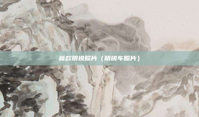 新款明锐照片(明锐车照片)
