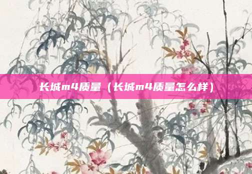 长城m4质量(长城m4质量怎么样)