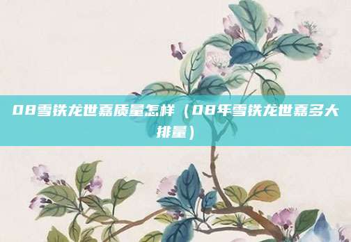 08雪铁龙世嘉质量怎样(08年雪铁龙世嘉多大排量)