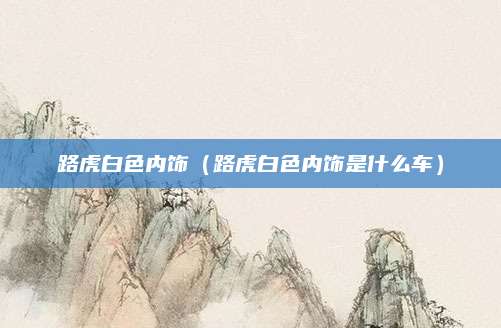 路虎白色内饰(路虎白色内饰是什么车)