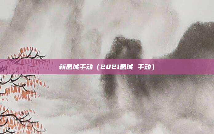 新思域手动（2021思域 手动）